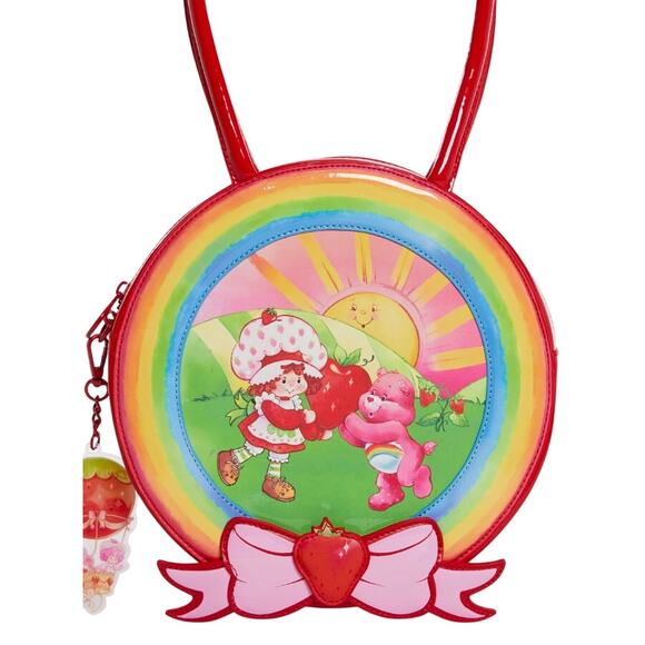 Dolls Kill x Care Bears x Strawberry Shortcake Rainbow Sunshine Shoulder Bag NWT - Picture 7 of 8